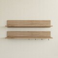 Raft de perete, Hanah Home, AE106, 90x15x14.8 cm, PAL melaminat, Maro