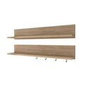 Raft de perete, Hanah Home, AE106, 90x15x14.8 cm, PAL melaminat, Maro
