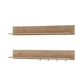 Raft de perete, Hanah Home, AE107, 120x15x14.8 cm, PAL melaminat, Maro