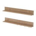 Raft de perete, Hanah Home, AE107, 120x15x14.8 cm, PAL melaminat, Maro