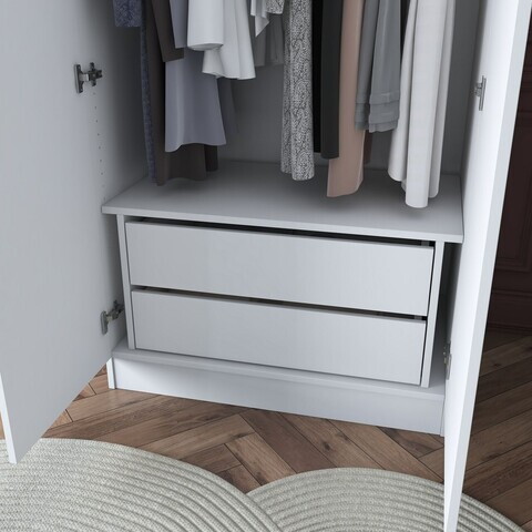 Dulapior, Hanah Home, BA139, 86.2x39.8x50 cm, PAL melaminat, Alb