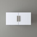 Dulap de perete, Hanah Home, BA166, 90x45x57.5 cm, PAL melaminat, Alb