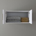 Dulap de perete, Hanah Home, BA166, 90x45x57.5 cm, PAL melaminat, Alb
