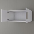 Dulap de perete, Hanah Home, BA166, 90x45x57.5 cm, PAL melaminat, Alb
