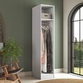 Dulap pentru haine, Hanah Home, BA218, 45x210x57.5 cm, PAL melaminat, Alb
