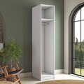 Dulap pentru haine, Hanah Home, BA218, 45x210x57.5 cm, PAL melaminat, Alb