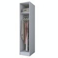 Dulap pentru haine, Hanah Home, BA218, 45x210x57.5 cm, PAL melaminat, Alb