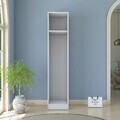 Dulap pentru haine, Hanah Home, BA217, 45x210x57.5 cm, PAL melaminat, Alb