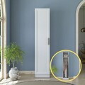 Dulap pentru haine, Hanah Home, BA217, 45x210x57.5 cm, PAL melaminat, Alb