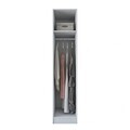 Dulap pentru haine, Hanah Home, BA217, 45x210x57.5 cm, PAL melaminat, Alb