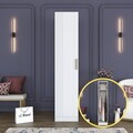 Dulap pentru haine, Hanah Home, BA219, 45x210x57.5 cm, PAL melaminat, Alb