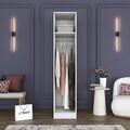 Dulap pentru haine, Hanah Home, BA219, 45x210x57.5 cm, PAL melaminat, Alb