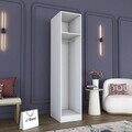 Dulap pentru haine, Hanah Home, BA219, 45x210x57.5 cm, PAL melaminat, Alb