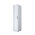 Dulap pentru haine, Hanah Home, BA219, 45x210x57.5 cm, PAL melaminat, Alb