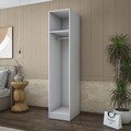 Dulap pentru haine, Hanah Home, BA172, 45x210x45 cm, PAL melaminat, Alb
