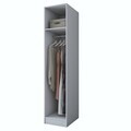 Dulap pentru haine, Hanah Home, BA172, 45x210x45 cm, PAL melaminat, Alb