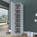 Dulap pentru haine, Hanah Home, BA204, 45x210x45 cm, PAL melaminat, Alb