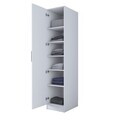 Dulap pentru haine, Hanah Home, BA204, 45x210x45 cm, PAL melaminat, Alb