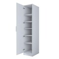 Dulap pentru haine, Hanah Home, BA204, 45x210x45 cm, PAL melaminat, Alb