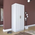 Dulap pentru haine, Hanah Home, BA203, 90x210x57.5 cm, PAL melaminat, Alb