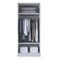Dulap pentru haine, Hanah Home, BA203, 90x210x57.5 cm, PAL melaminat, Alb