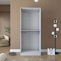 Dulap pentru haine, Hanah Home, BA201, 90x210x57.5 cm, PAL melaminat, Alb