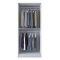 Dulap pentru haine, Hanah Home, BA201, 90x210x57.5 cm, PAL melaminat, Alb
