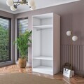 Dulap pentru haine, Hanah Home, BA189, 90x210x57.5 cm, PAL melaminat, Alb