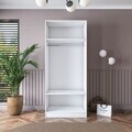Dulap pentru haine, Hanah Home, BA189, 90x210x57.5 cm, PAL melaminat, Alb
