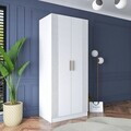 Dulap pentru haine, Hanah Home, BA181, 90x210x57.5 cm, PAL melaminat, Alb