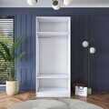 Dulap pentru haine, Hanah Home, BA181, 90x210x57.5 cm, PAL melaminat, Alb