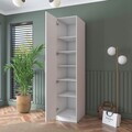 Dulap pentru haine, Hanah Home, BA190, 45x210x57.5 cm, PAL melaminat, Alb