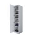 Dulap pentru haine, Hanah Home, BA190, 45x210x57.5 cm, PAL melaminat, Alb