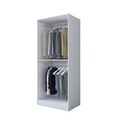 Dulap pentru haine, Hanah Home, BA187, 90x210x57.5 cm, PAL melaminat, Alb