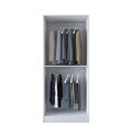 Dulap pentru haine, Hanah Home, BA187, 90x210x57.5 cm, PAL melaminat, Alb