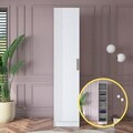 Dulap pentru haine, Hanah Home, BA182, 45x210x57.5 cm, PAL melaminat, Alb