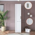 Dulap pentru haine, Hanah Home, BA182, 45x210x57.5 cm, PAL melaminat, Alb