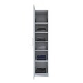 Dulap pentru haine, Hanah Home, BA182, 45x210x57.5 cm, PAL melaminat, Alb