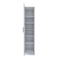 Dulap pentru haine, Hanah Home, BA182, 45x210x57.5 cm, PAL melaminat, Alb