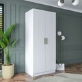 Dulap pentru haine, Hanah Home, BA179, 90x210x57.5 cm, PAL melaminat, Alb