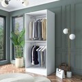 Dulap pentru haine, Hanah Home, BA179, 90x210x57.5 cm, PAL melaminat, Alb