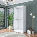 Dulap pentru haine, Hanah Home, BA179, 90x210x57.5 cm, PAL melaminat, Alb