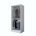 Dulap pentru haine, Hanah Home, BA179, 90x210x57.5 cm, PAL melaminat, Alb