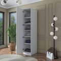 Dulap pentru haine, Hanah Home, BA162, 45x210x57.5 cm, PAL melaminat, Alb