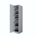 Dulap pentru haine, Hanah Home, BA162, 45x210x57.5 cm, PAL melaminat, Alb