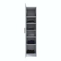 Dulap pentru haine, Hanah Home, BA162, 45x210x57.5 cm, PAL melaminat, Alb
