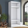 Dulap pentru haine, Hanah Home, BA232, 90x210x57.5 cm, PAL melaminat, Alb