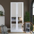 Dulap pentru haine, Hanah Home, BA230, 90x210x57.5 cm, PAL melaminat, Alb