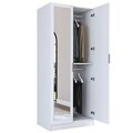 Dulap pentru haine, Hanah Home, BA230, 90x210x57.5 cm, PAL melaminat, Alb