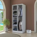 Dulap pentru haine, Hanah Home, BA220, 90x210x57.5 cm, PAL melaminat, Alb